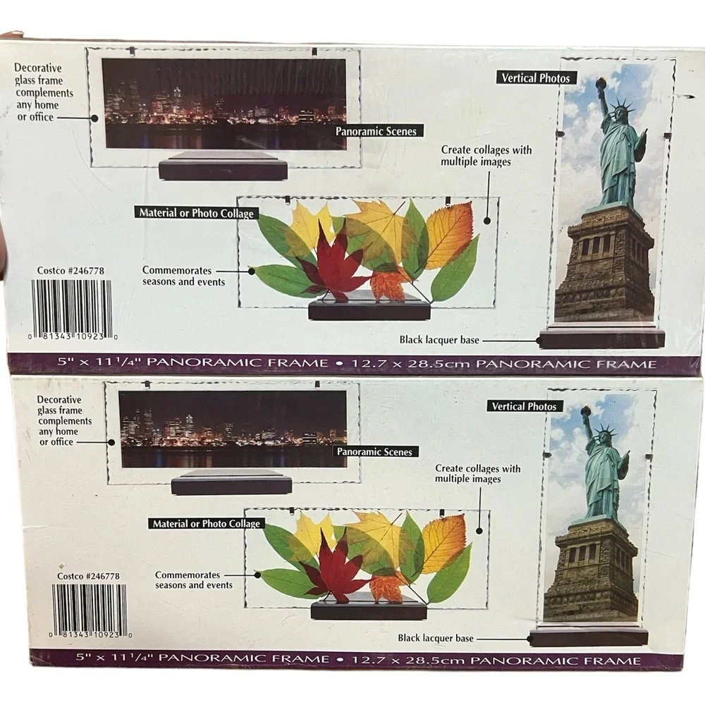 2 pack Panoramic Picture Frame